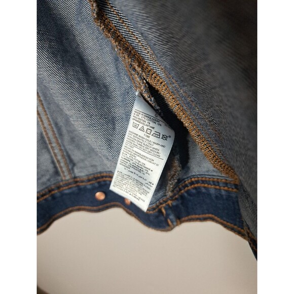 Old Navy Denim Jean Jacket Womens Large Trucker Stretch Retro Flap Pockets - Picture 7 of 9